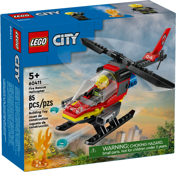 LEGO City 60411 Fire Rescue Helicopter